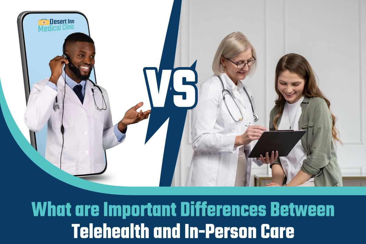 what are important differences between telehealth and in-person care